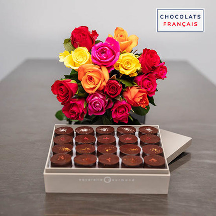 ارسال هدیه به آلمان - ارسال گل به آلمان-تبریک- ولنتاین- سبد شکلات- پکیج شکلات -رز -رزهای رنگی-ماکارون